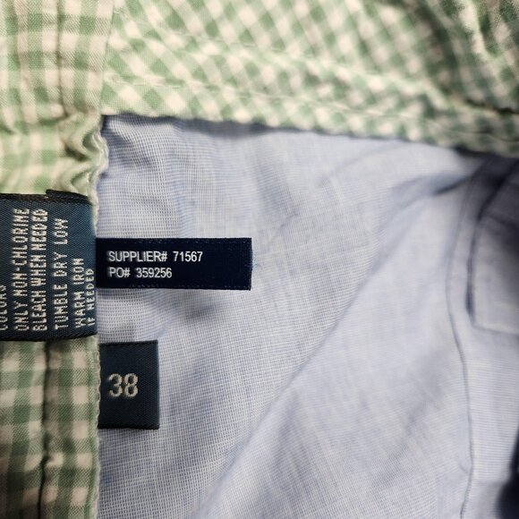 Polo Ralph Lauren Shorts Mens 38 Gingham Check Classic Preppy Casual - Picture 16 of 16